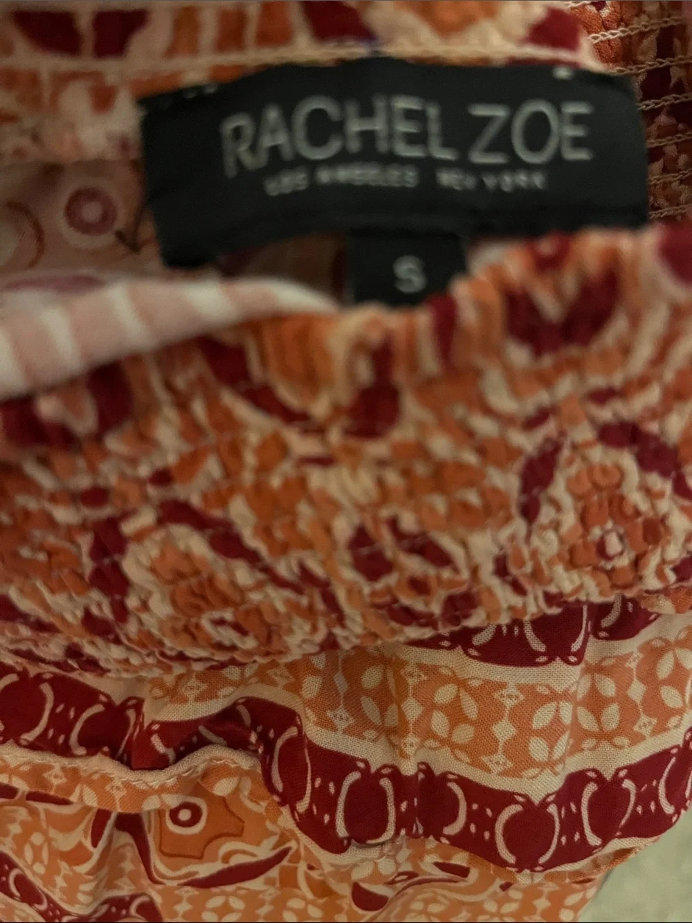 Rachel Zoe Pink and Red Printed Skirt. C & C top